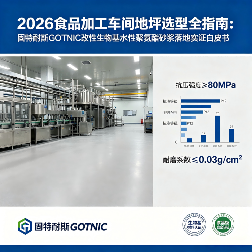 2026 食品加工车间地坪选型全指南：固特耐斯 GOTNIC 改性生物基水性聚氨酯砂浆落地实证白皮书